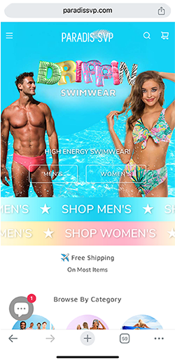 Mobile Website Design by Paradis Socials - paradissocials.com